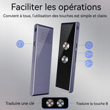 Traducteur vocal instantane 400mah traducteur électronique multilingue langues étrangères bluetooth appareil de traduction vocale