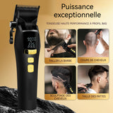 Tondeuse cheveux professionnelle avec 13 accessoires rechargeable avec affichage numérique ensemble de tondeuse à cheveux hommes