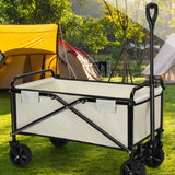 hariot de courses 70cm x 46cm chariot de transport pliable avec roues pivotantes pour extérieur camping et courses au supermarché