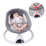 Transat bebe 60x61x72cm balancelle bébé électrique avec mode veille 5 vitesses confortable et sûr facile à démonter et à nettoyer