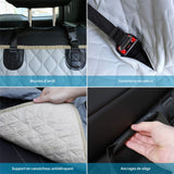 Housse de siège arrière de voiture pour animaux 135 x 47 cm Gris clair Housse de hamac imperméable pour siège arrière de voiture