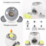 Lanceur automatique de balle pour chiens mini inclus 2 balles multifonctionnel lanceur de balle automatique pas besoin charger