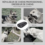 Anti aboiement chien 40khz mini répulsif à ultrasons pour chiens facile à transporter avec lumière stroboscopique haute fréquence