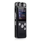 PASSIONOVA Enregistreur vocal numérique réduction bruit dictaphone intelligent micro haut-parleur intégré USB rechargeable 8G