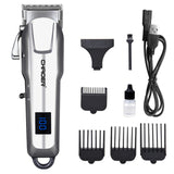 Tondeuses à cheveux pour hommes USB Tondeuses à cheveux professionnelles pour hommes Argent Coupe de cheveux à domicile Tondeuse