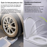 Abattant WC Dimensions extérieures 34-35cm 40-44cm Longueur intérieure 28 cm Largeur intérieure 20,5cm silencieux Durable blanc