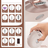 Coupe-ongles électrique 3 en 1 12x12x8cm avec papier émeri 11 têtes de broyage sans danger pour prévenir les éclabousser fonction de