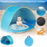 Tente de plage pour enfant extérieur protection solaire tente de plage pliable portable tente enfant pop up parasol abri plage