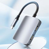 Station d'accueil USB 3.0 Type-C 6 en 1 5 Gbit/s HDMI 4K 30 Hz PD 100W Lecture SD/TF Adaptateur de concentrateur multifonction