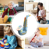 Saxophone jouet pour enfants saxophone 8 notes plastique musique jouets d'éducation précoce instruments de musique pour enfants