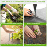 Toile de paillage 3x25m geotextile de paillage bache geotextile toile anti mauvaises herbes tissu perméable à l'eau paillage jardin