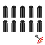 Accessoires de fléchettes Alliage d'aluminium 10 pièces Noir Diamètre 2,7 mm Adaptateur universel Protection d'aile de fléchette