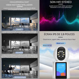 Camera surveillance wifi intérieure 3mp 360 degrés PTZ rotation 50m vision nocturne IR audio bidirectionnel caméra de surveillance