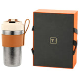 Mug Isotherme 500ml tasse thermos en titane pur tasse thermos à affichage numérique intelligent coffret cadeau exquis pour offrir