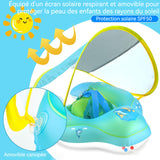 Anneau de natation 15CM diamètre intérieur Bouée de natation Facile à utiliser Léger et portable Protection solaire confortable