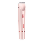 Rasoir electrique femme 400mAh IPX7 2 en 1 wet dry tondeuse  rechargeable pour femme à 2 têtes pour visage corps aisselles bikini