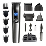 Tondeuse à cheveux rechargeable avec ecran LED 6 peignes et batteries au lithium pour adultes tondeuse cheveux hommes professionnel