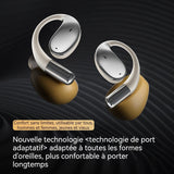 Écouteurs de Traduction Confortable à porter Convient à toutes les formes d'oreilles Transmission directionnelle du son blanc
