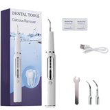 Nettoyeur de dents électrique portable à ultrasons Kit anti-tartre Nettoyage de dents intelligent Kit anti-tartre Haleine fraîche