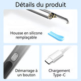Cure-oreille 230mah 2,4GHZ nettoyeur d'oreille otoscope caméra HD étanche IP67 pour adultes et enfants avec LED otoscope oreille