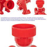 Bouchon de bouteille 2PCS petit bonhomme rouge drôle convient pour vin rouge boissons condiments pour garder boissons frais