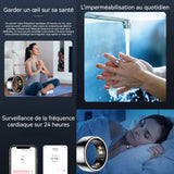 Anneau de santé intelligent étanche portable comptage surveillance sommeil smart ring sportif petit anneau de surveillance santé