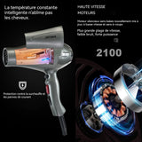 Sèche-cheveux lizze 2400W séchage rapide température constante soins capillaires professionnel ion style de sèche-cheveux domestique