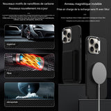 oque telephone 16pro coque élégant stylé waterproof téléphone protection pour smartphone 16pro durable avec anneau magnétique