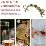 Rouge vin bouchon présentoir chat en métal bouteille de vin bouchon étagère titulaire bouteille présentoir de vin rouge élégant