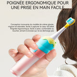 Brosse à dents électrique 18,5x9cm ABS brosse à dents électrique automatique à poils souples pour enfants brosse a dents electrique