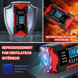 hargeur de batterie intelligent 12V 6A chargeur de batterie de voiture avec LCD tactile ecran multi protections pour voiture moto