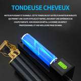 Tondeuse a cheveux 154x40x23mm afichage numerique netoyeur corps entier afichage numerique silencieux outils electriques sans fil