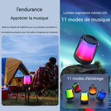 Enceinte bluetooth 3600mAh IPX5 enceinte avec 11 effets lumineux LED colorés son ambiophonique à 360 degrés qualité sonore élevée