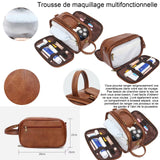 Trousse de toilette 26.5x15x16CM grande capacité Imperméable suspendu trousse de maquillage étanche sac voyage organisateur pratique