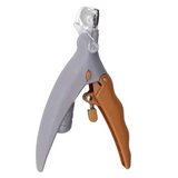 oupe-ongles pour animaux 15x9x3cm avec éclairage LED poignée antidérapante sans danger pour les chiens lame jusqu'à 12mm gris