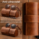 Lunettes de soleil uv400 bordure avec boîte pour homme et femmes brun lunettes de soleil en bois vintage élégant protection UV