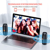 Enceinte bluetooth 30W 1200mAh haut-parleur de mouvement de subwoofer de carte extérieure hi-res haut-parleur bluetooth sans fil