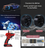 Voiture télécommandée 500mAh 2.4GHz 4WD RC voiture l'échelle réaliste voiture course dérive 30kmh jouet automobile modèle dérive