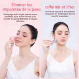 Brosse Nettoyante Visage Électrique Réglage à cinq vitesses Étanchéité IP67 USB Nettoyage double zone Brosse nettoyante visage