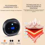 Ceinture de palais chaude 2 en 1 3 modes machine compresse chaude ceinture masseur de ventre ceinture chauffante sans fil chaude