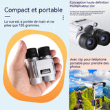 Mini jumelles pliable 300x25 8x mise au point automatique pour adultes enfants télescope portable jumelle jumelles compactes