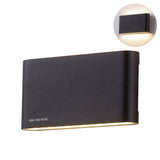 Applique LED d'extérieur étanche pour patio allée ultra-mince chambre à coucher applique murale à double tête luminaire de patio