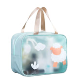 Trousse de toilette 35x13x24cm trousse de toilette séparée sèche et humide,sac à cosmétiques portable sac de plage sac a main