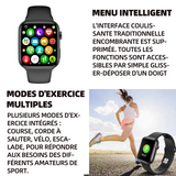 Smartwatch 45x38x11mm connected watch montre détection des mouvements bluetooth montre de sport convient aux hommes et aux femmes