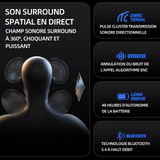 Casque conduction osseuse IPX6 blanc blanc bluetooth 5.4 étanche bluetooth ecouteurs bluetooth sans fil casque bluetooth sans fil