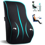 oussin voiture conducteur 45x40x13cm support lombaire de voiture en mousse à mémoire de forme dossier ergonomique siege coussin