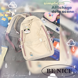 Sac à dos scolaire 43x31x13cm version coréenne du harajuku wind students large capacity backpack trend wind cute backpacks cartable