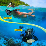 Masque de Plongée 205x105x185mm Grand champ de vision 180 degrés Anti-buéeMatériau de sécurité Confortable Masque de snorkeling