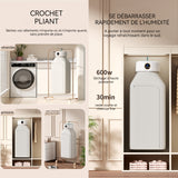 Sèche-linge électrique 65 degrés celsius température de chauffage 10kg capacité portante sèche-linge pliable affichage télécommande