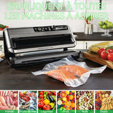 Sachet sous vide 10PCS 9x13cm/10PCS 25x35cm/10PCS 13x18cm pois de 0,19mm d'épaisseur plastique transparent hermétique sans BPA